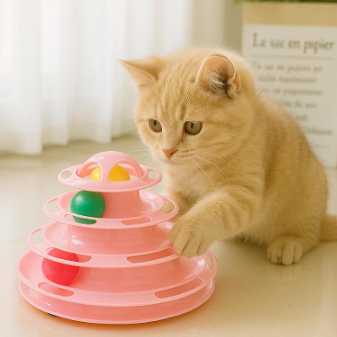 Whisker Wonder™ - Interactive Triple Tower Cat Toy