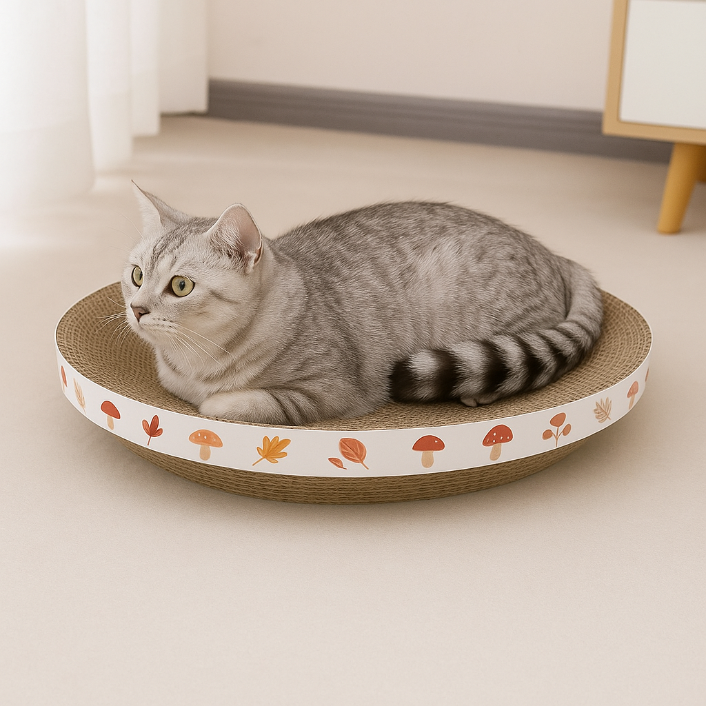 Purrfect Scratch & Snooze™ – Cat Lounge and Scratcher in One